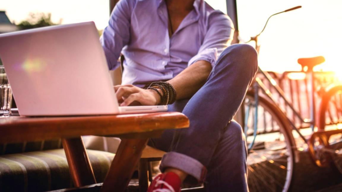Financial analyst working through valuation models during an online session
