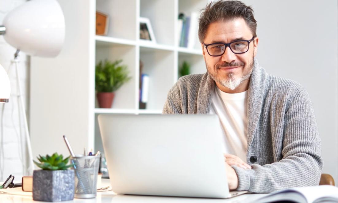 Financial analyst reviewing valuation models during an online session